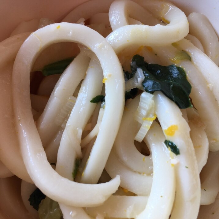 ほうれん草とネギとかぼちゃのうどん